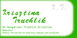 krisztina truchlik business card